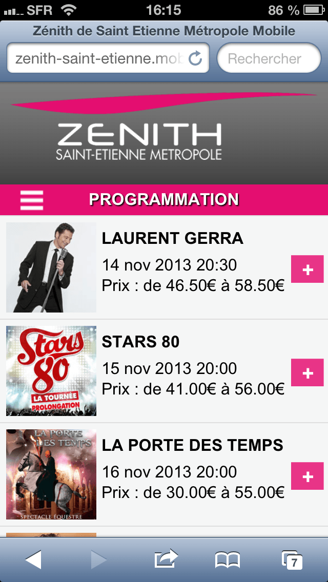 Zénith Saint Etienne mobile 01